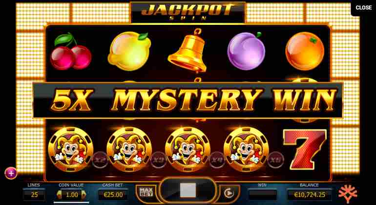 Joker Millions är en klassisk slot från Yggdrasil som har 25 linjer med ett RTP på 94,5%, vilket är en relativt hög återbetalning om man jämför med andra slots