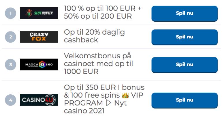 Velkomstbonus